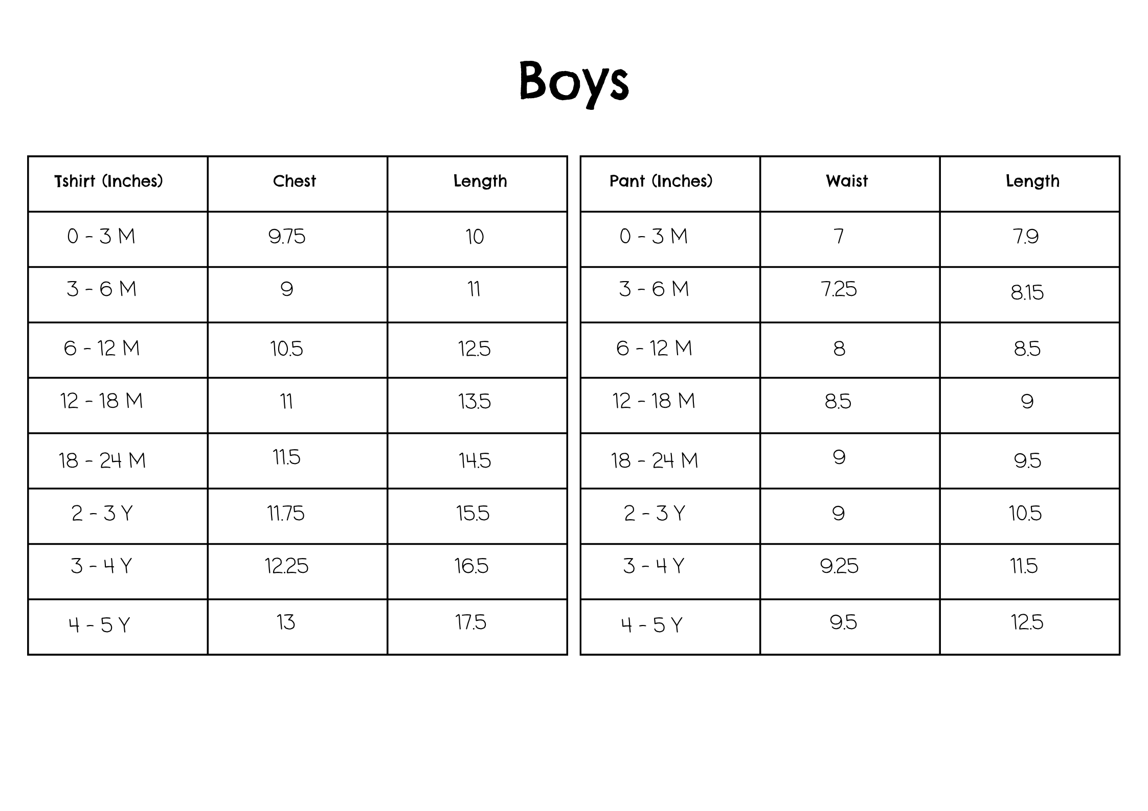 Size Guide